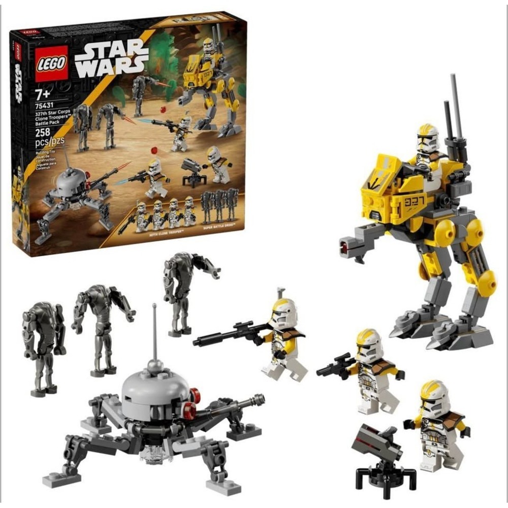 Lego Star Wars 327th Star Corps Clone Troopers Minifig Battle Pack Building Set